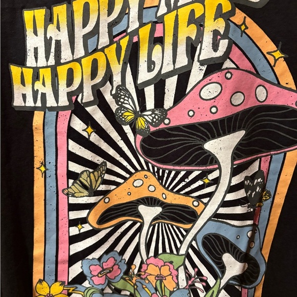 Rebellious One Black Graphic Long Sleeve Shirt NWT - Picture 11 of 11